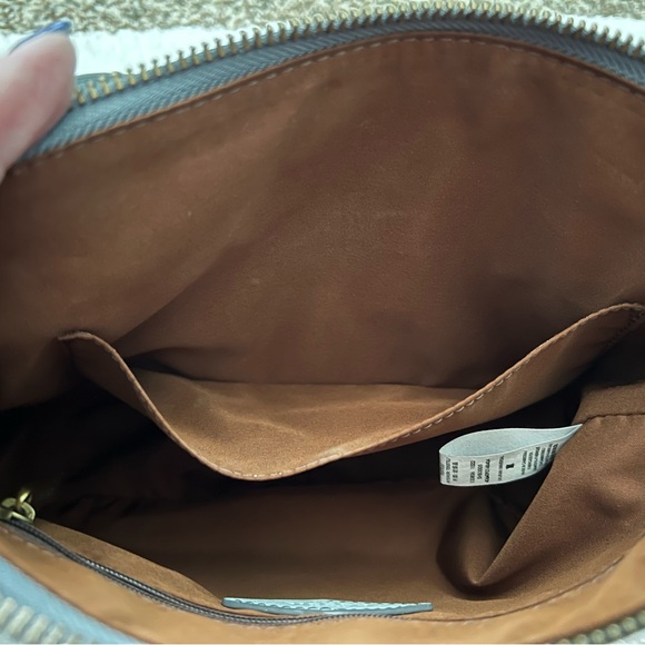 Fossil Farrah Smokey Blue Leather Crossbody - Picture 9 of 10